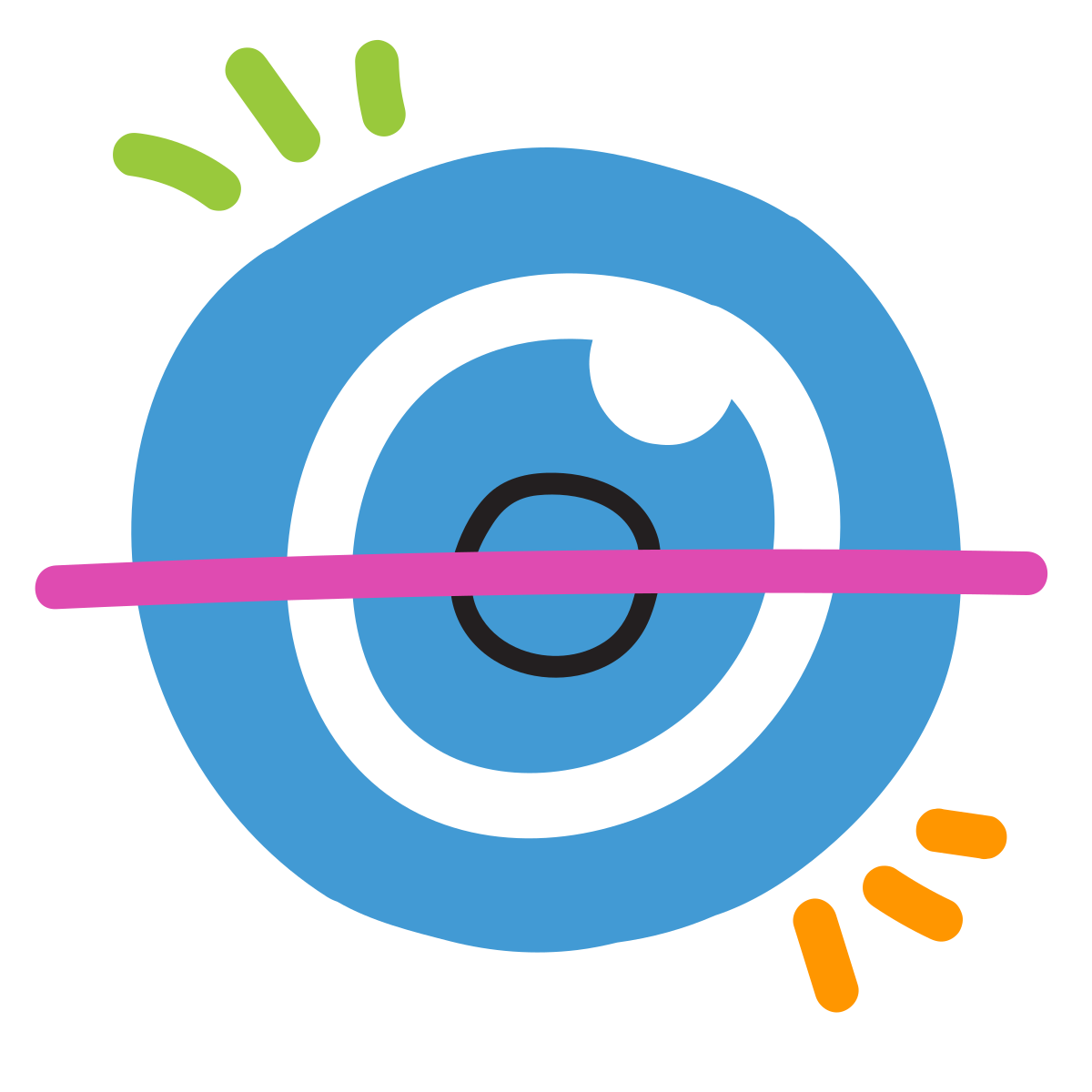scribby style iris scan icon