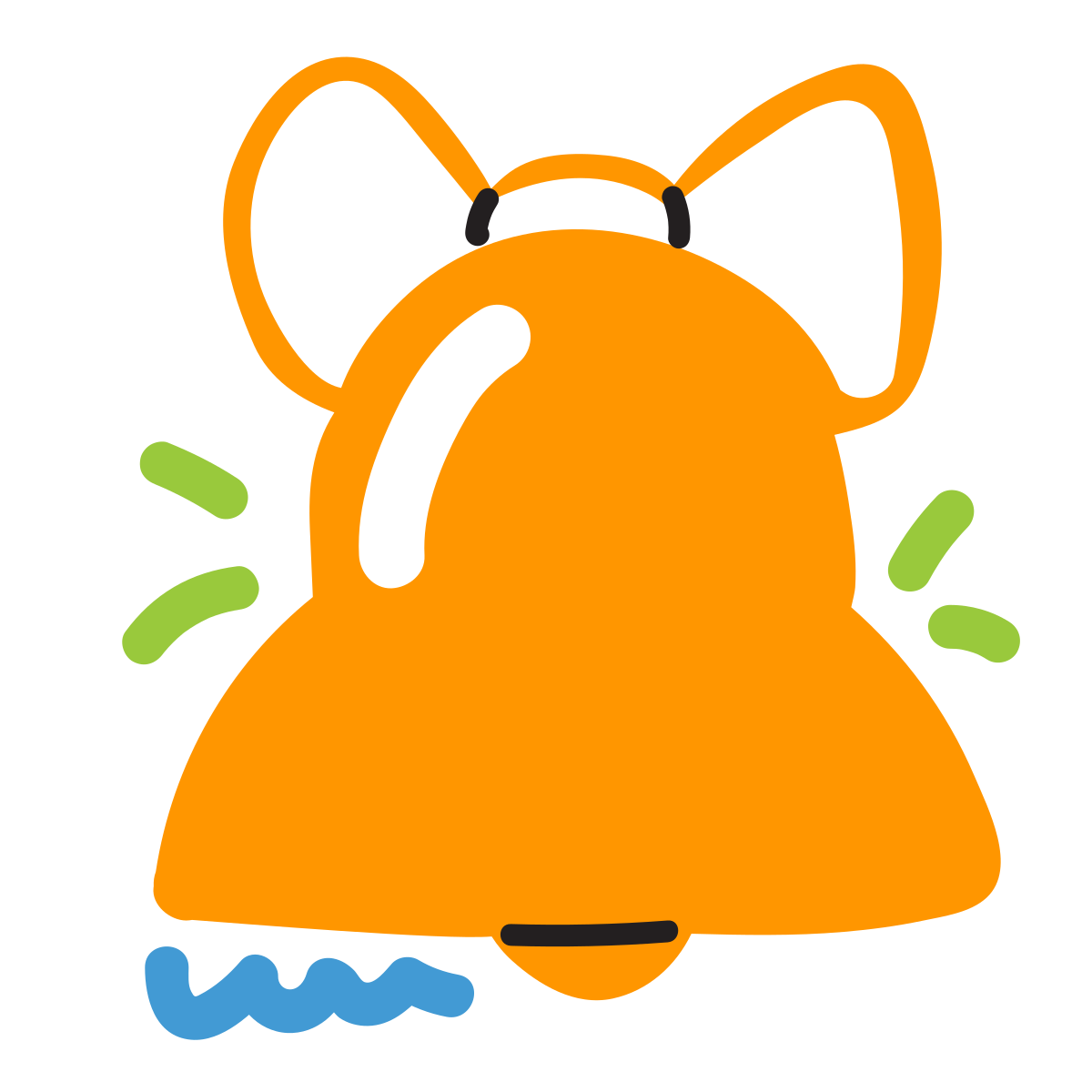 scribby style jingle bell icon