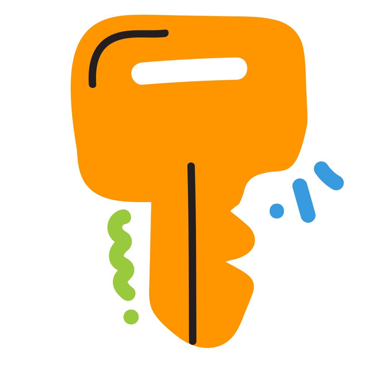 scribby style key icon