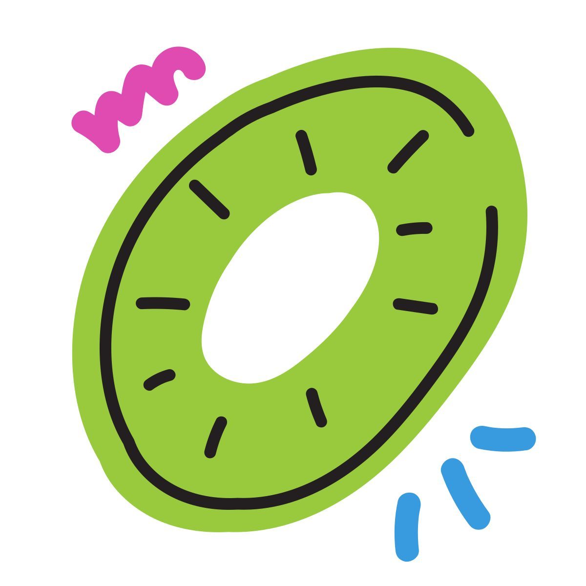 scribby style kiwi icon