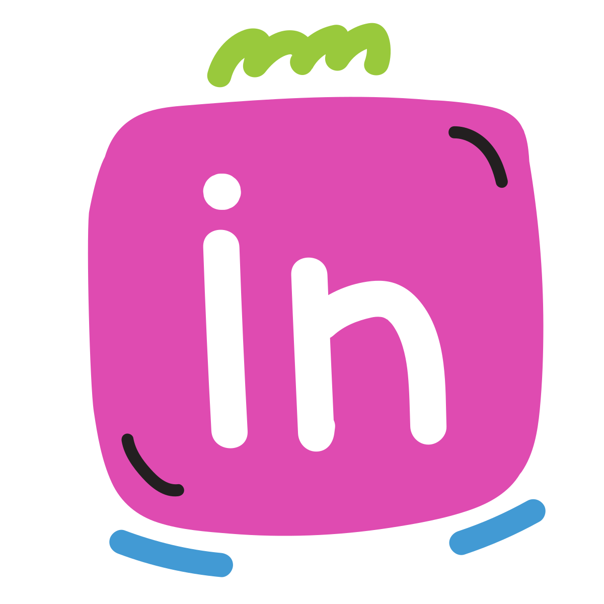 scribby style linkedin icon