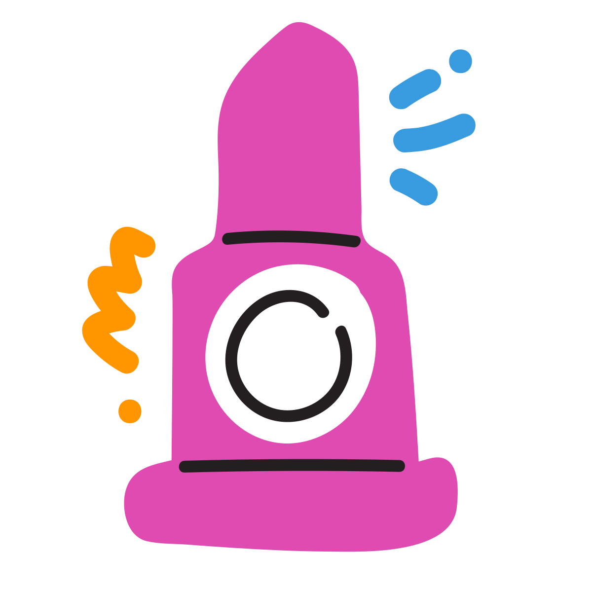 scribby style lipstick icon