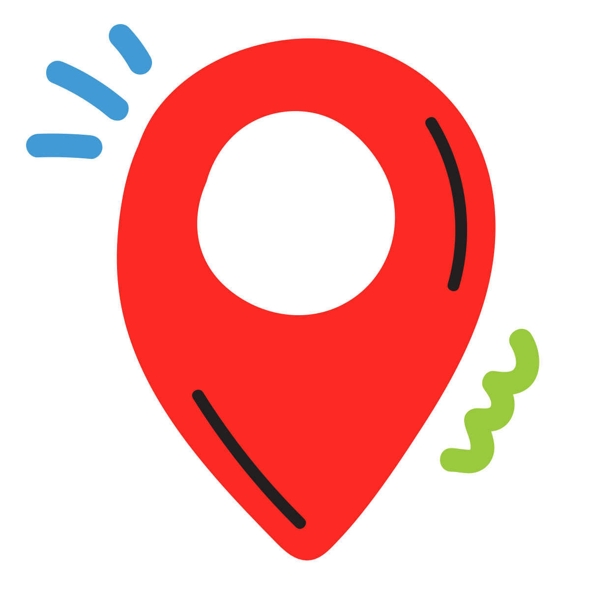 scribby style marker icon