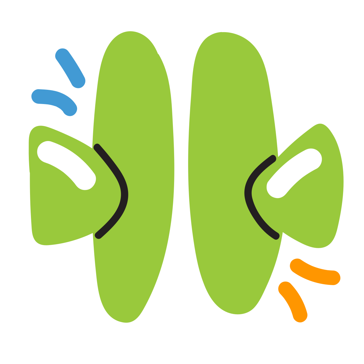 scribby style merge vertical icon