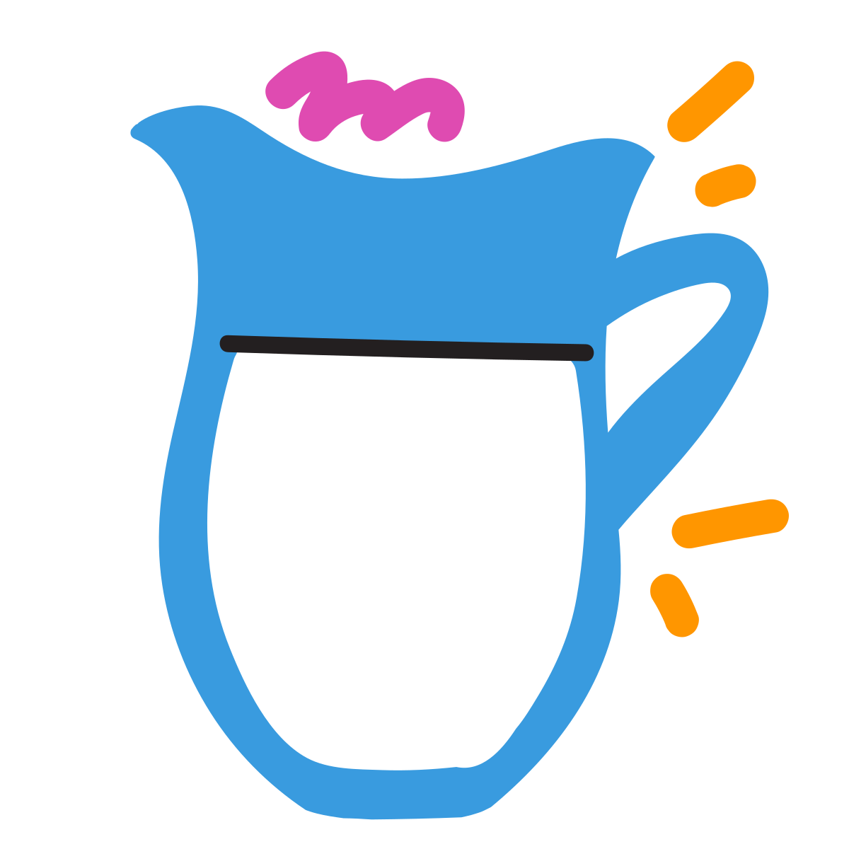 scribby style milk icon