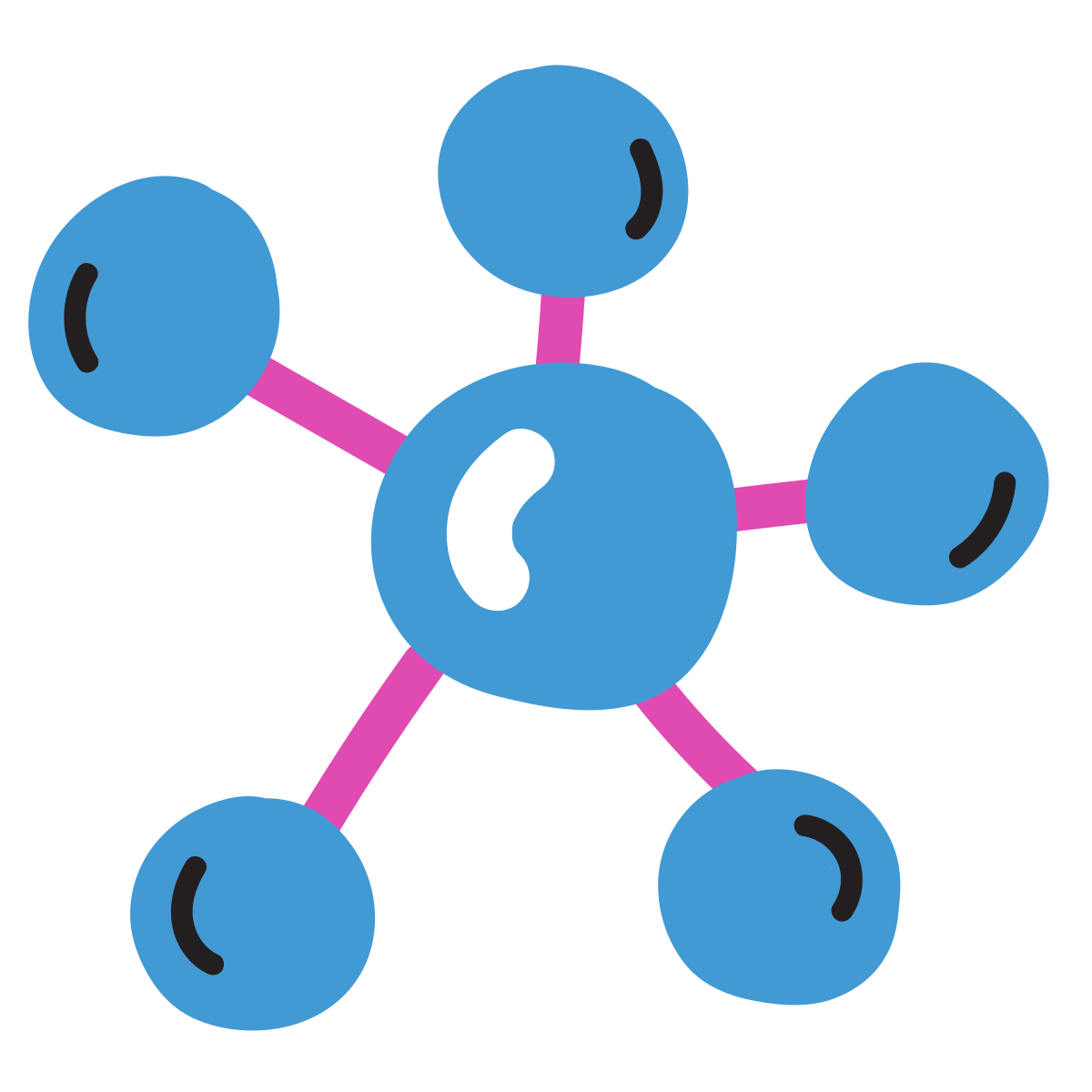 scribby style mind map icon