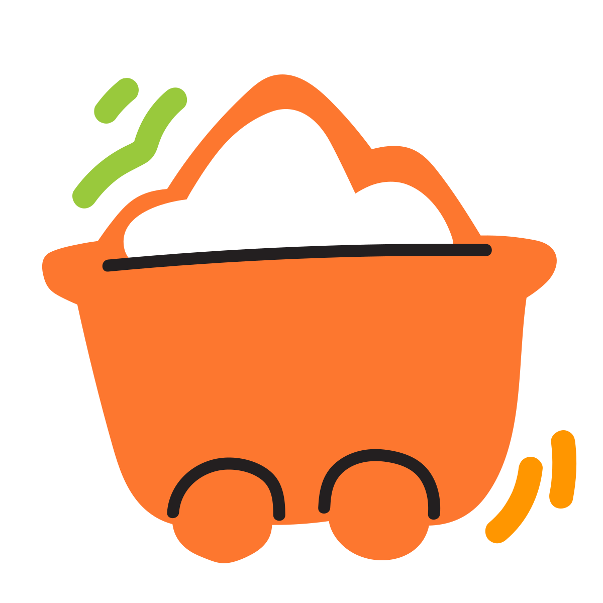 scribby style mine trolley icon