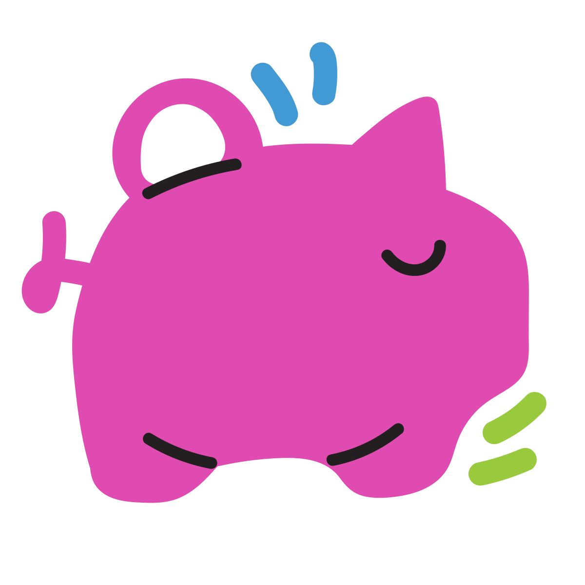scribby style money box icon