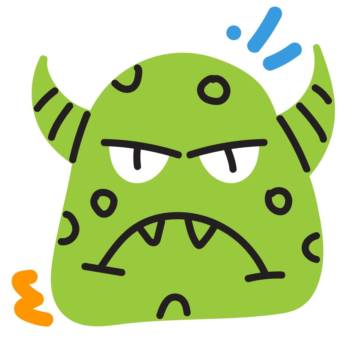 scribby style visage de monstre icon