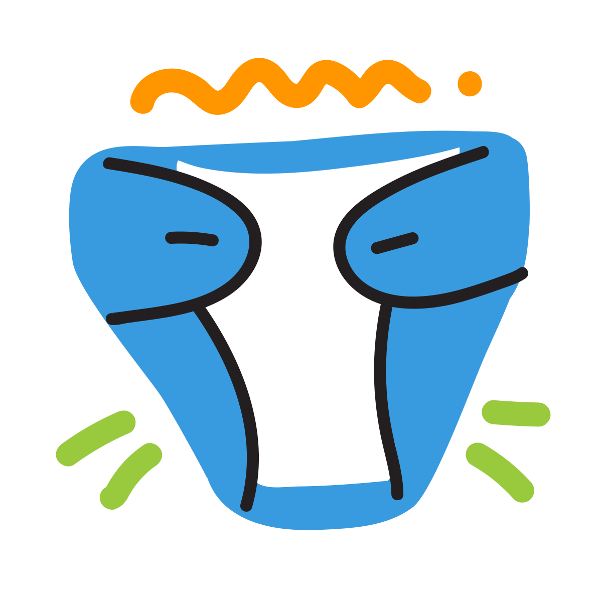 scribby style nappy icon