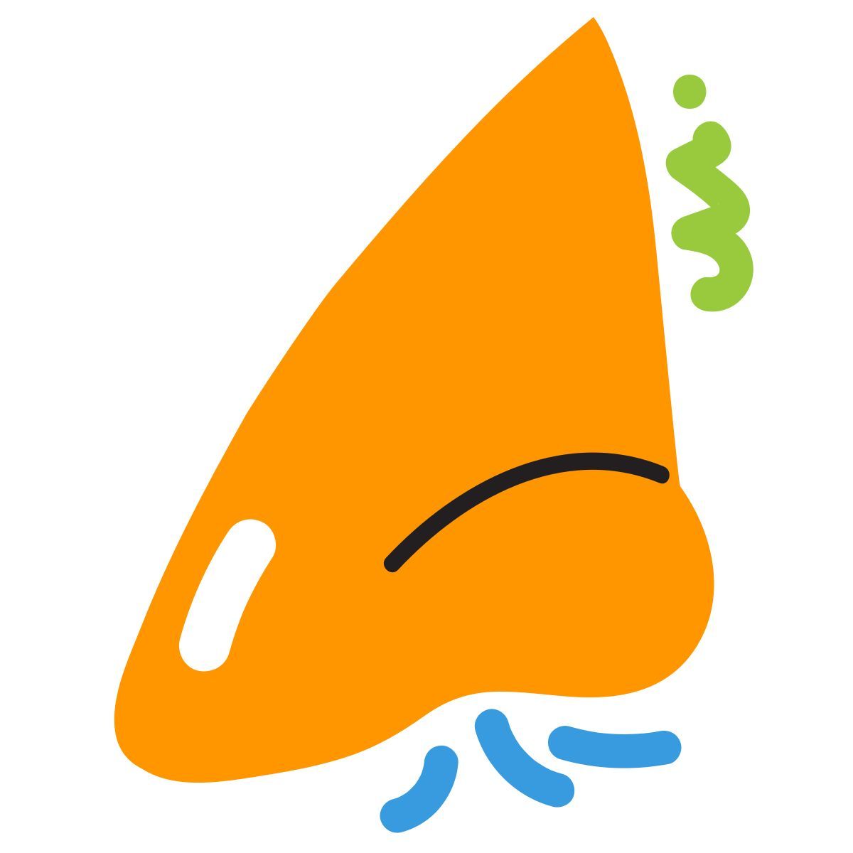 scribby style smelling icon