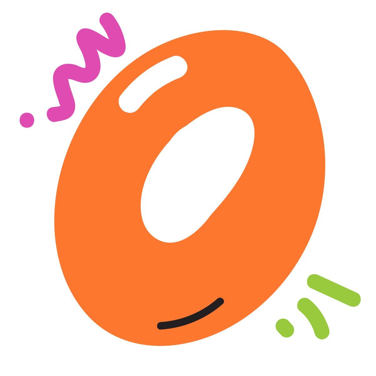 scribby style nummer 0 icon