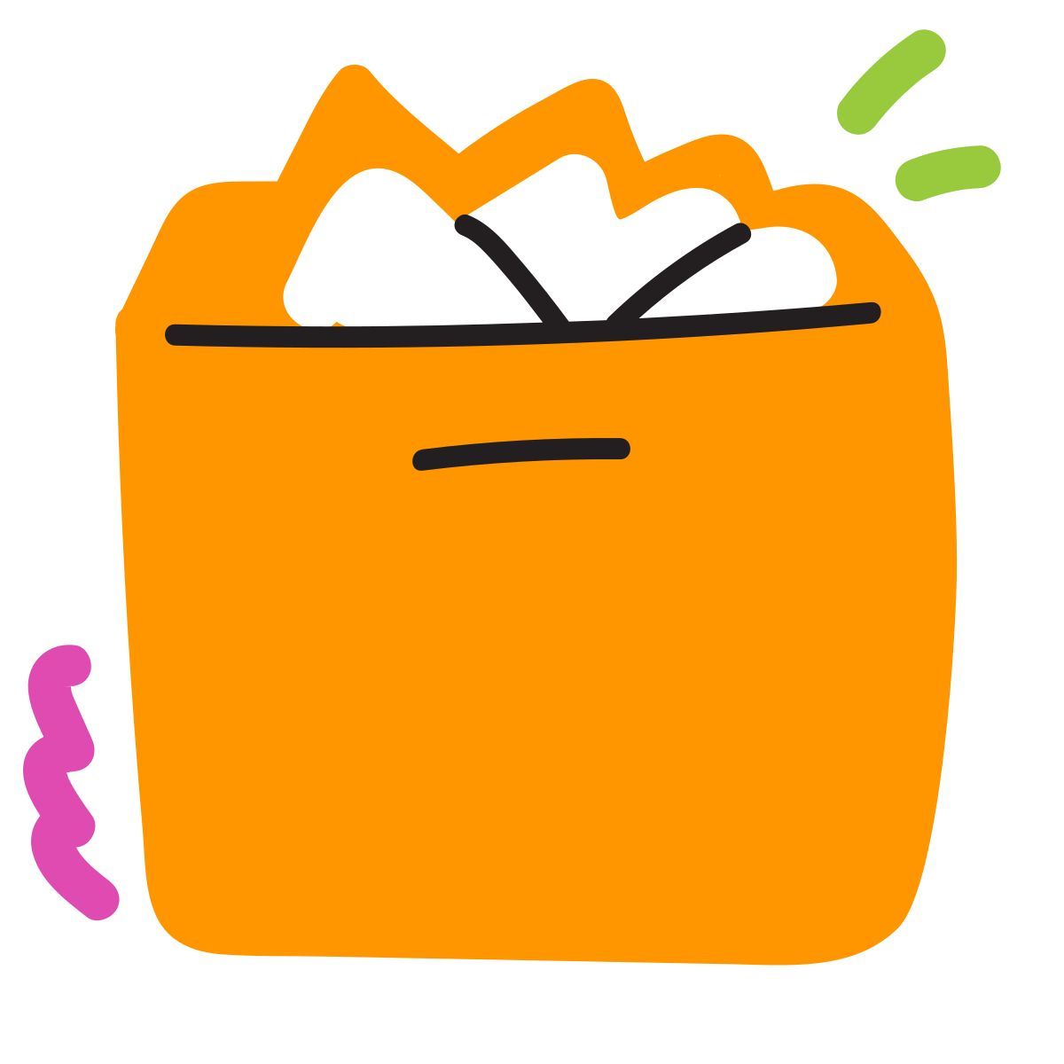 scribby style open box icon
