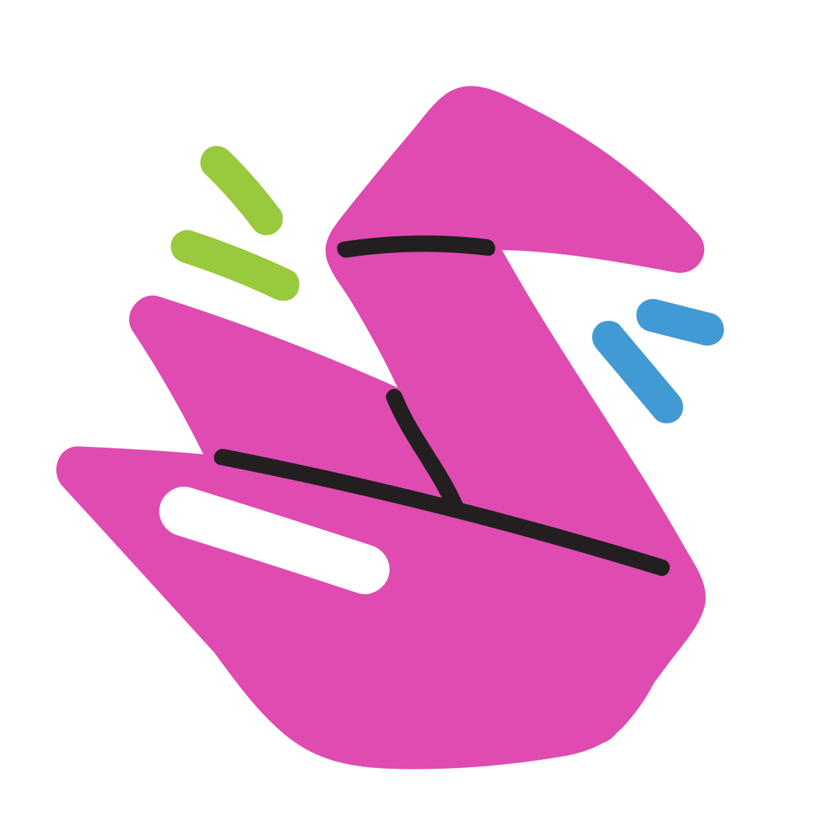 scribby style origami icon