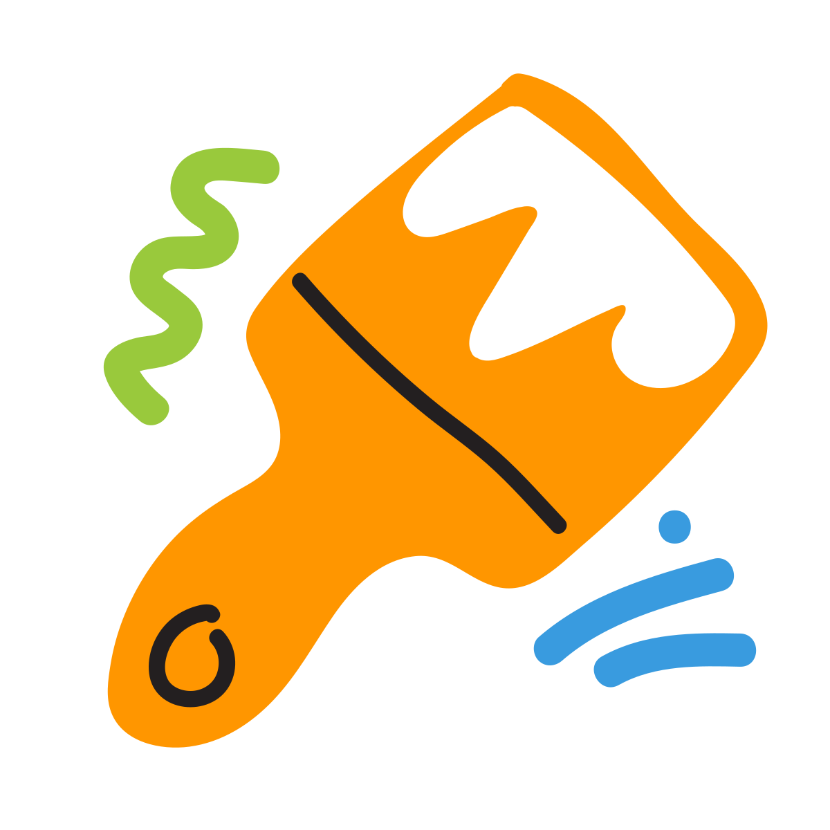scribby style paint brush icon