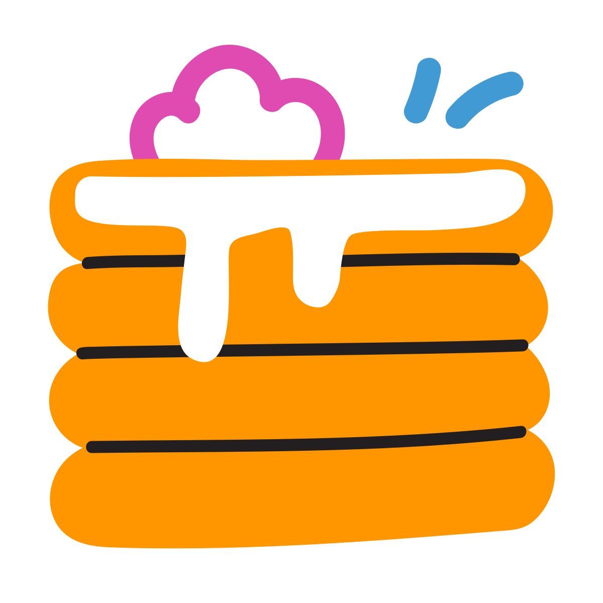 scribby style pancake icon