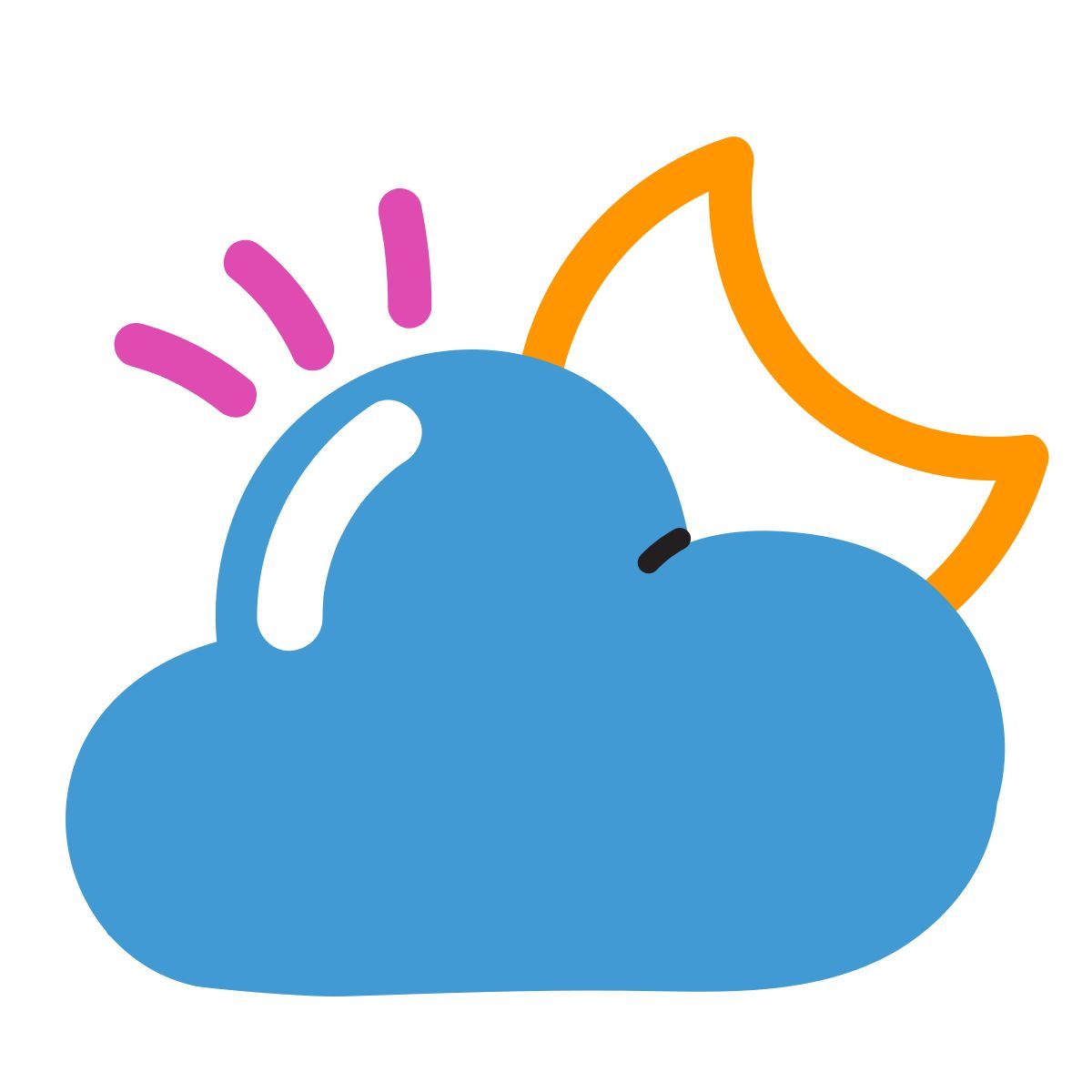 scribby style night icon