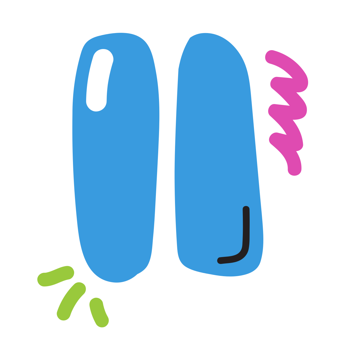 scribby style pause icon