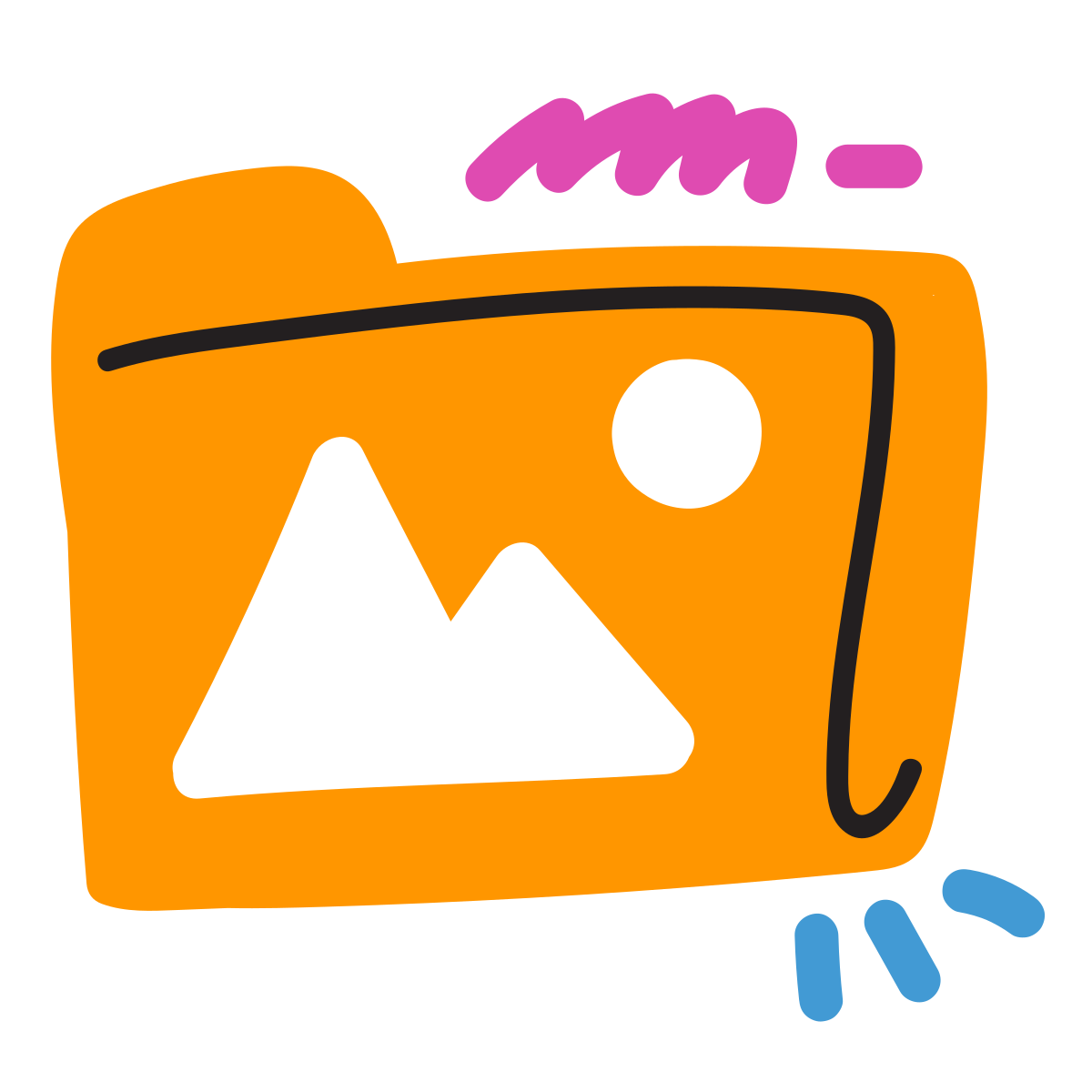 scribby style pictures folder icon
