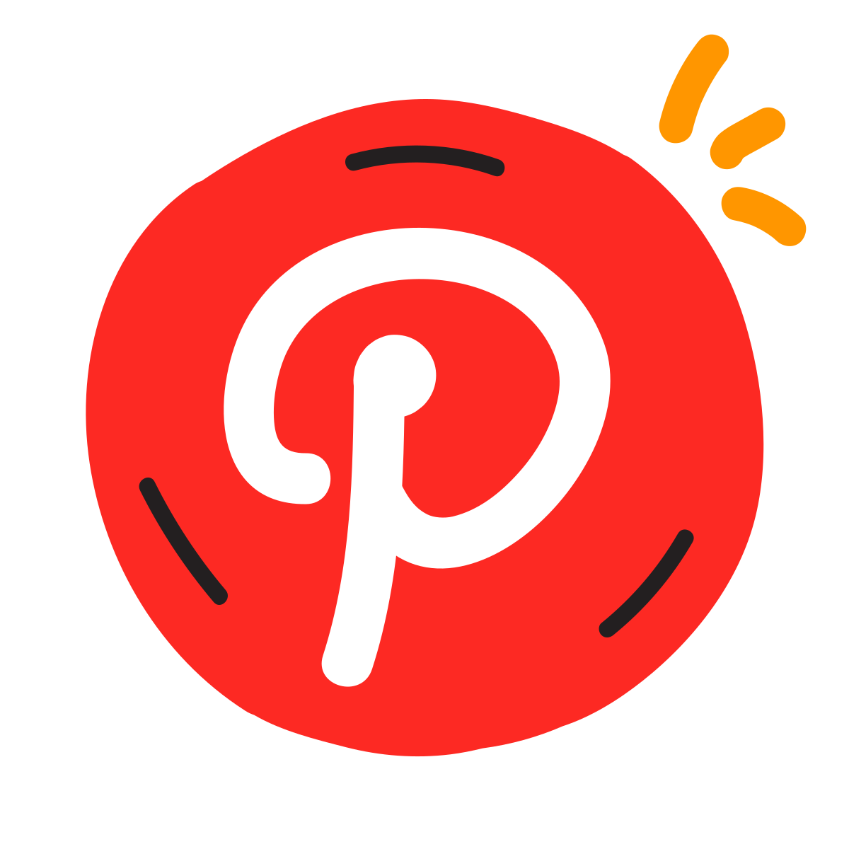 scribby style pinterest icon