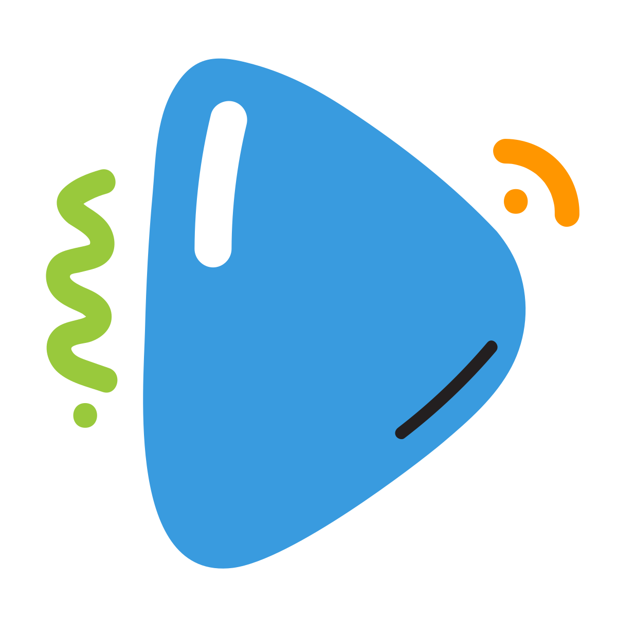 scribby style play icon