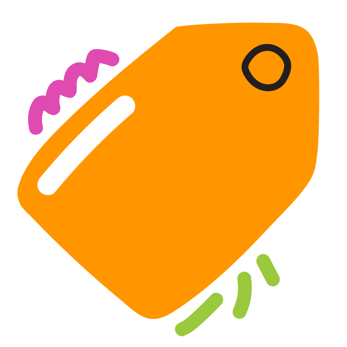 scribby style price tag icon
