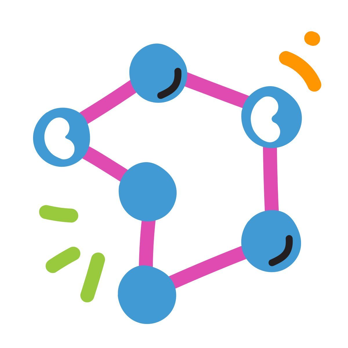 scribby style netzdiagramm icon