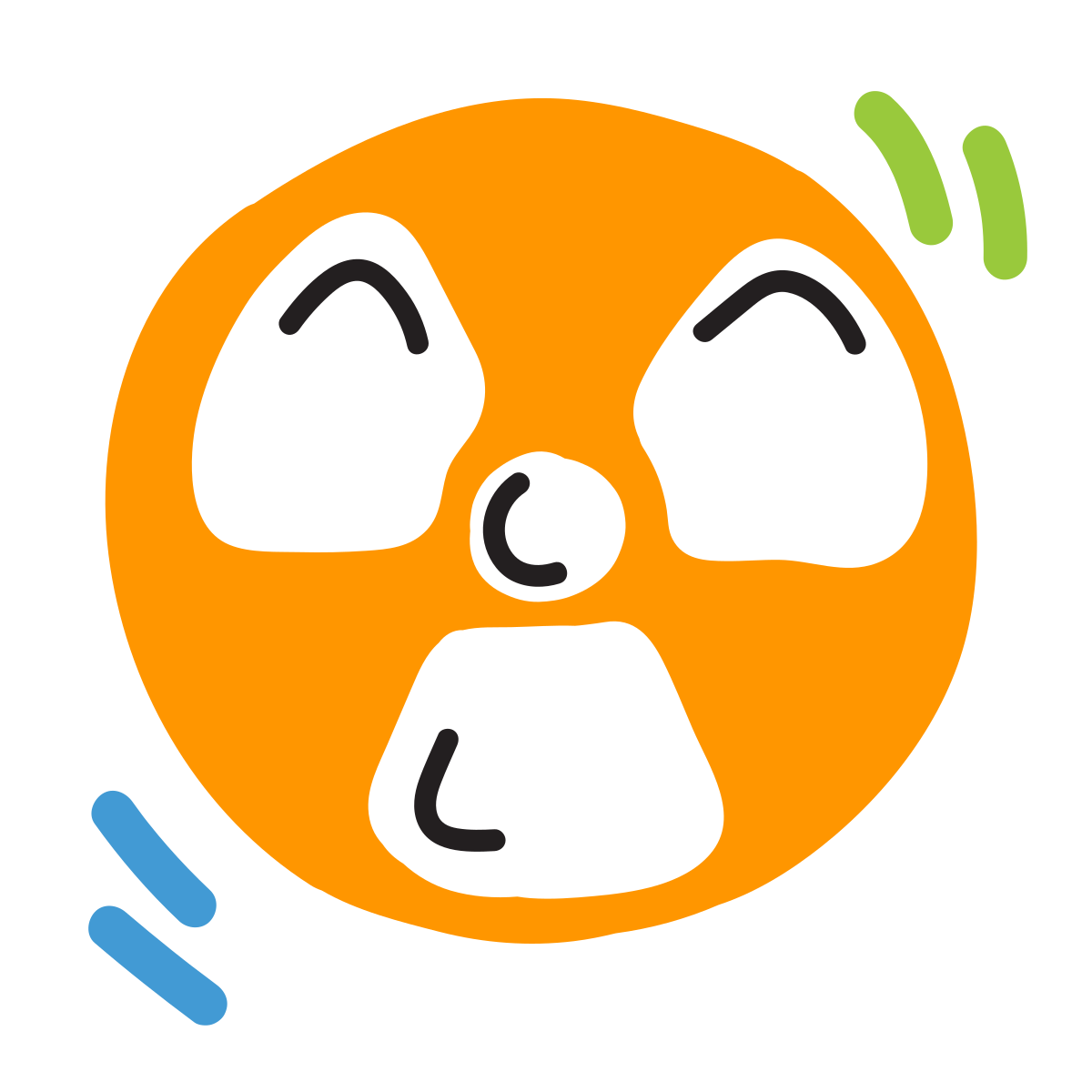 scribby style radio active icon