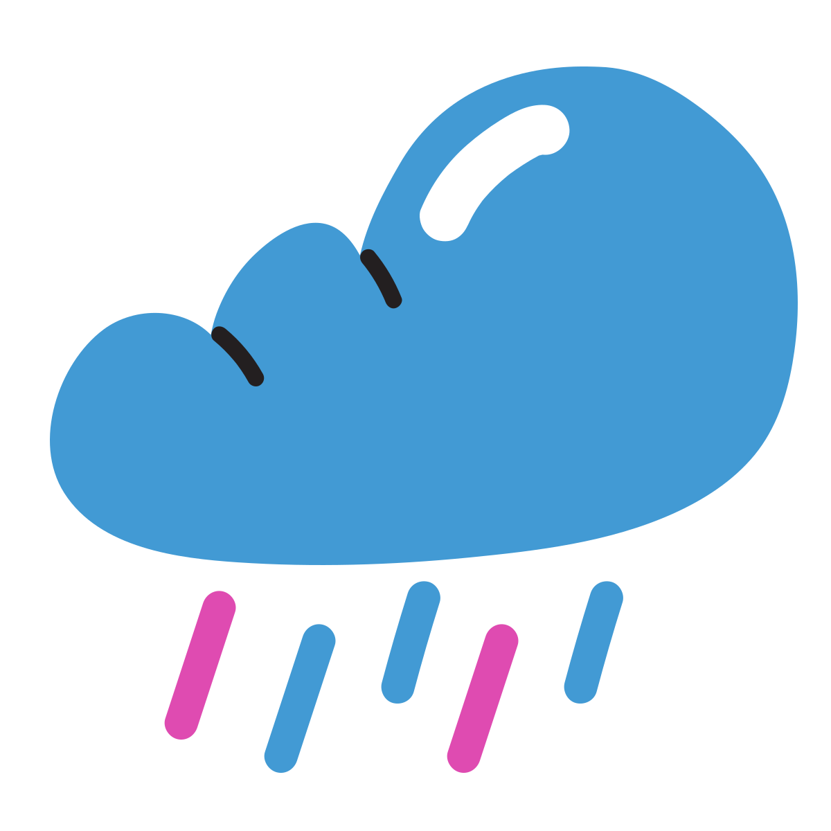 scribby style rain icon