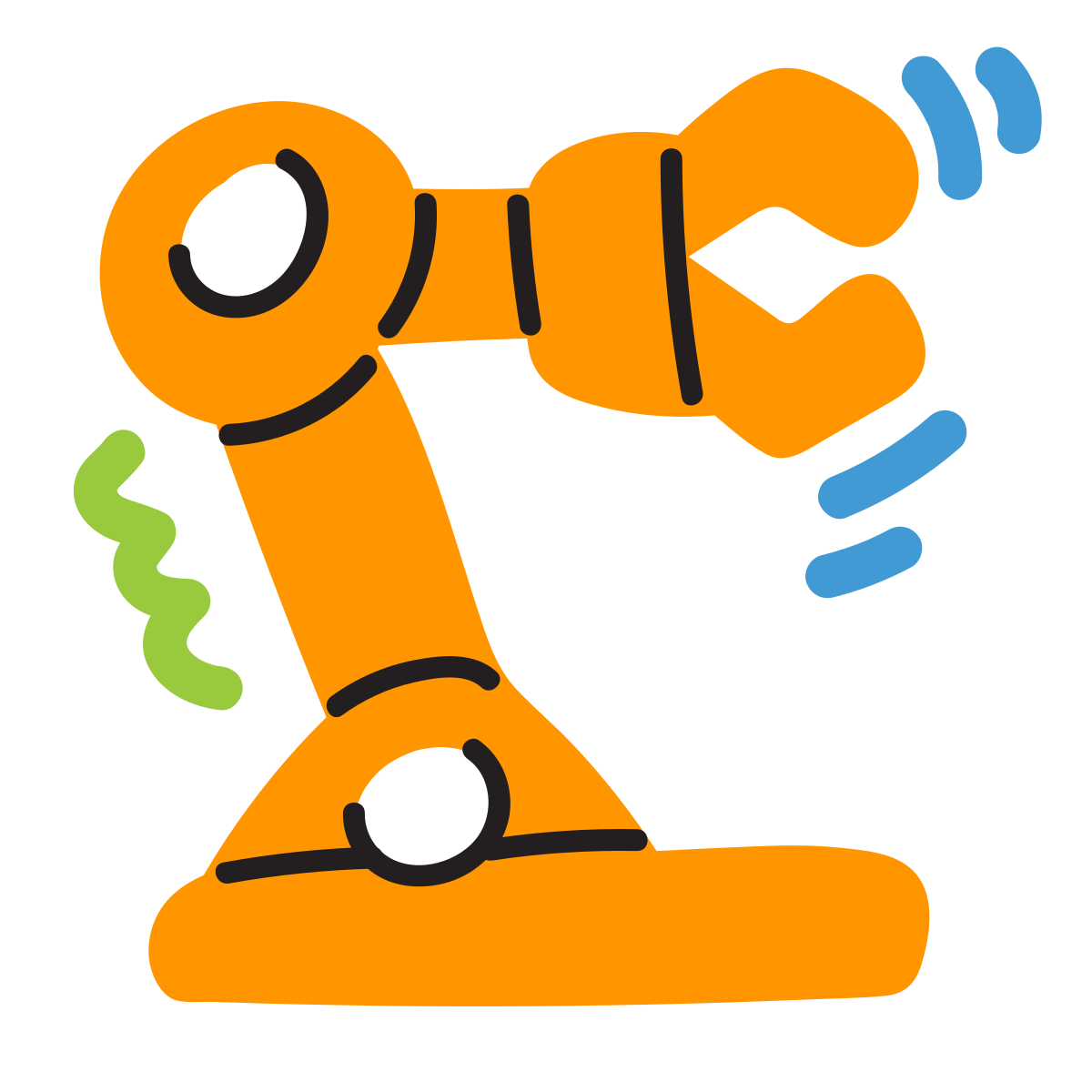 scribby style robot icon