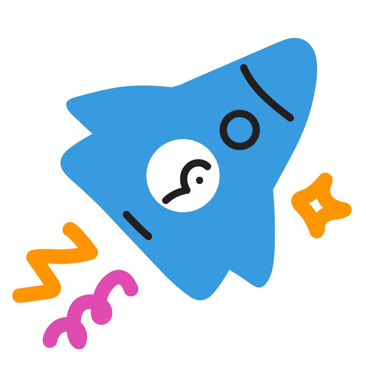 scribby style fusée icon