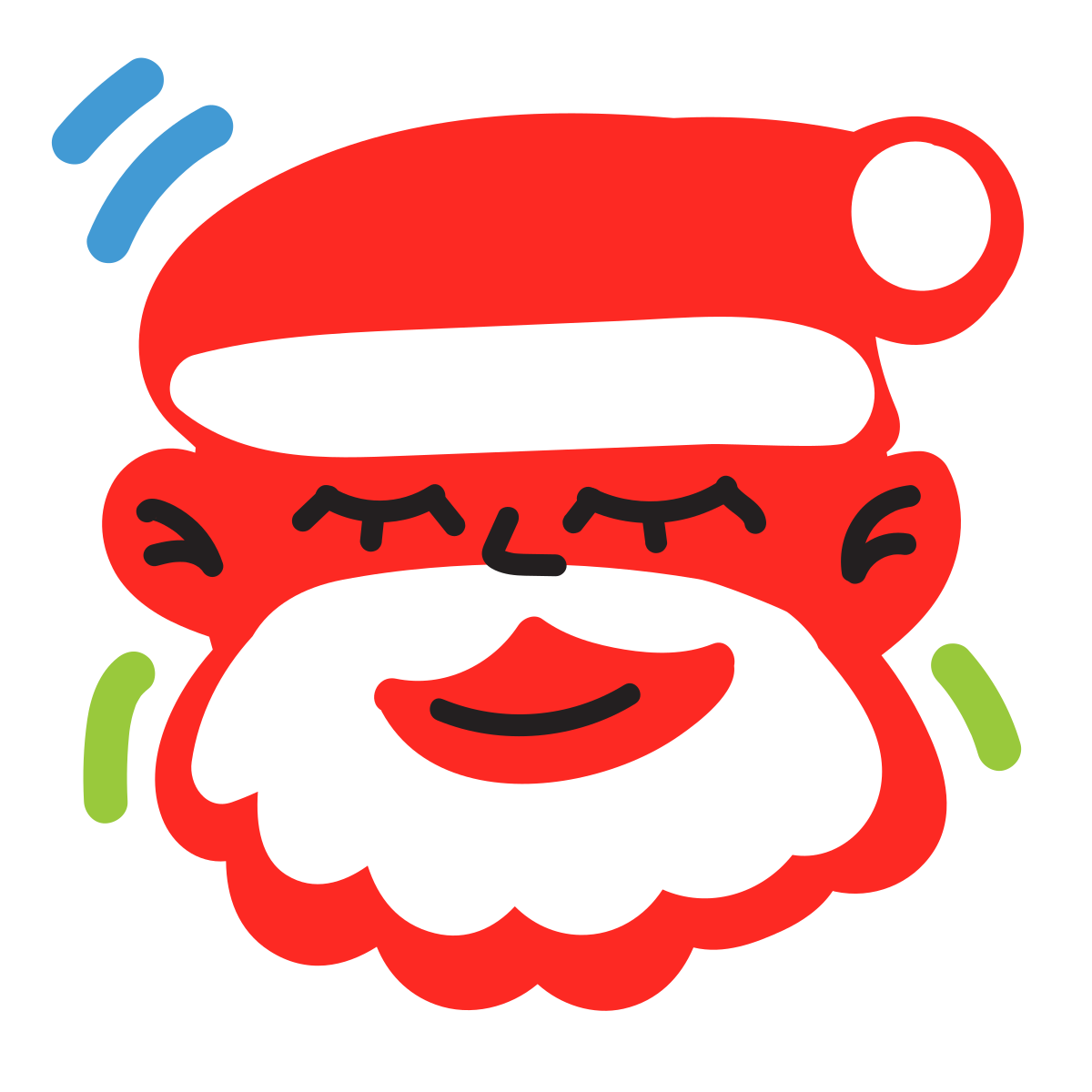 scribby style santa icon