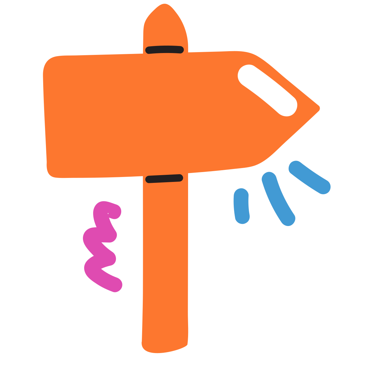 scribby style signpost icon