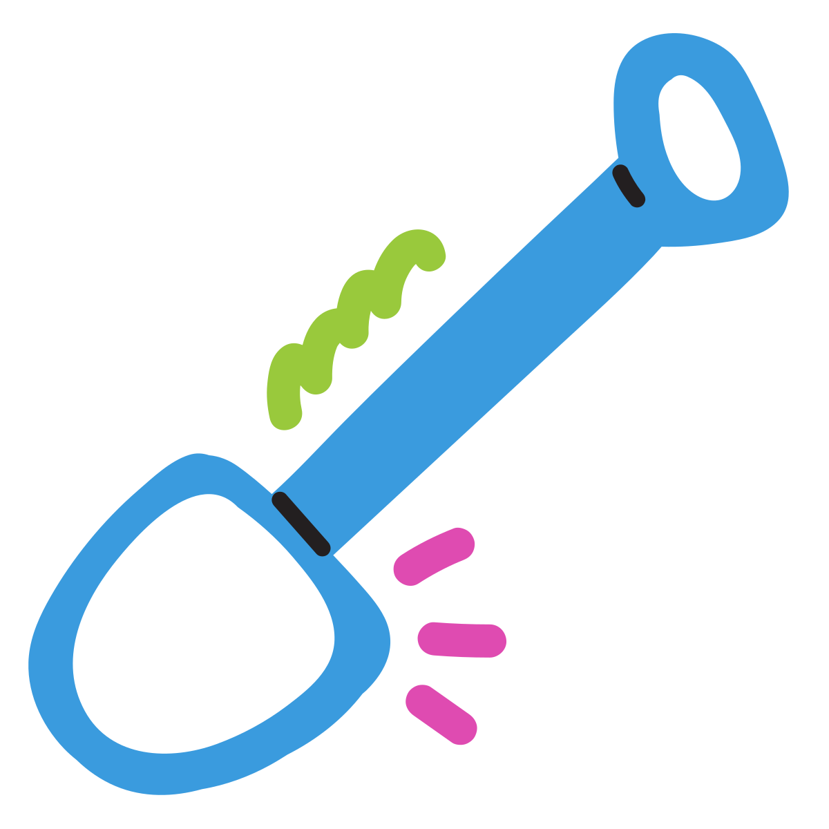 scribby style spade icon