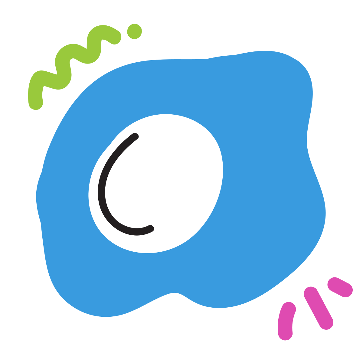 scribby style sunny side up eggs icon