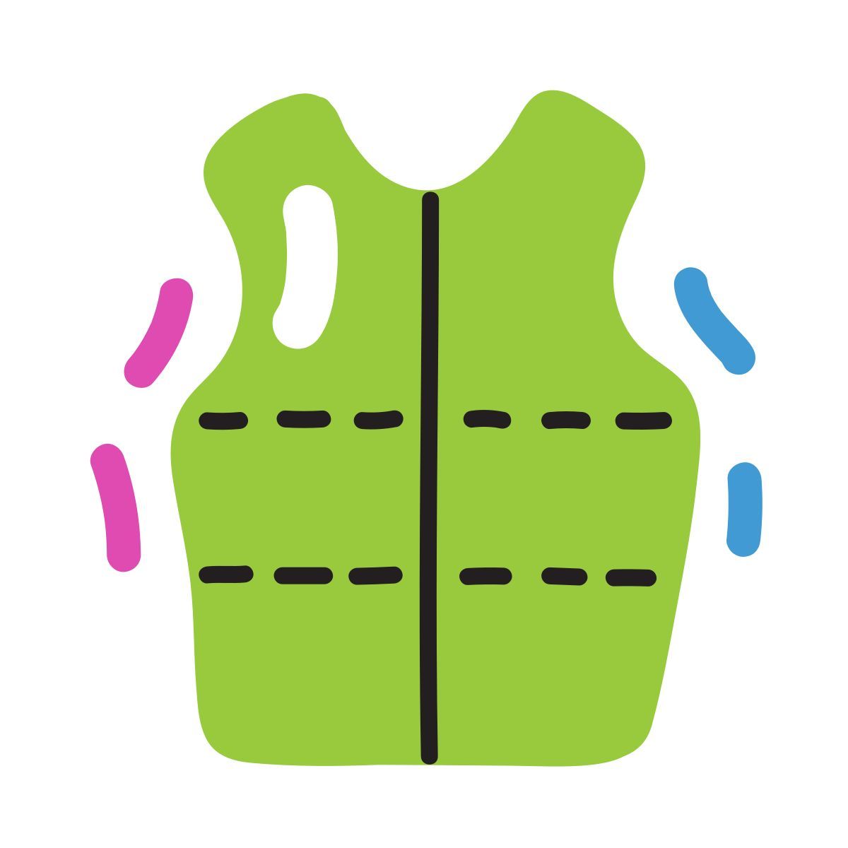 scribby style tailor shirt pattern icon