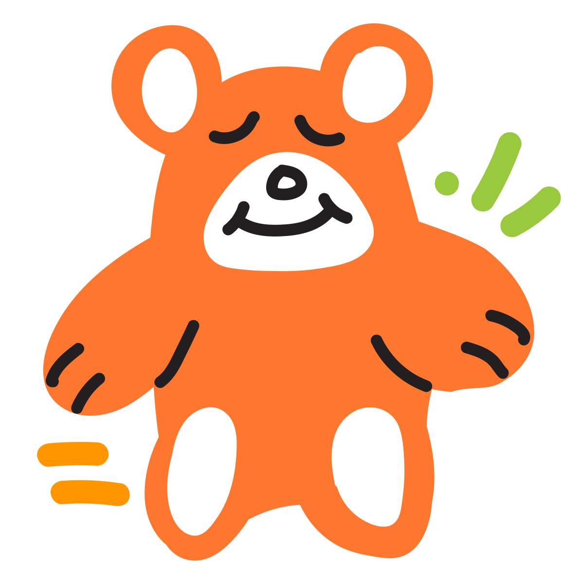 scribby style teddy bear icon