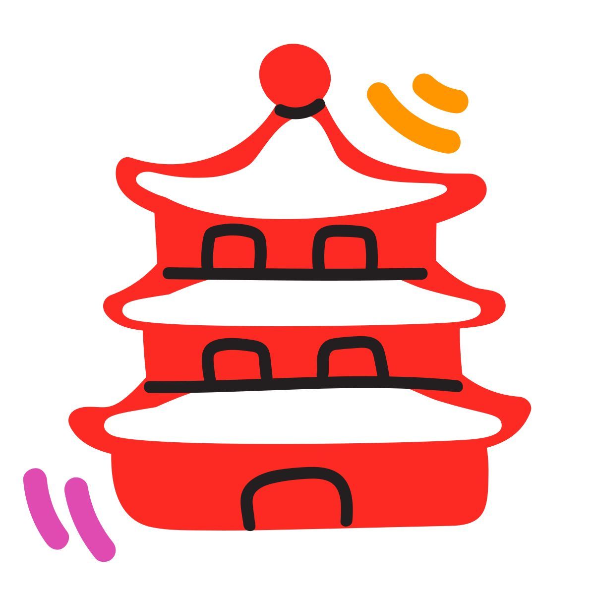 scribby style tempel icon