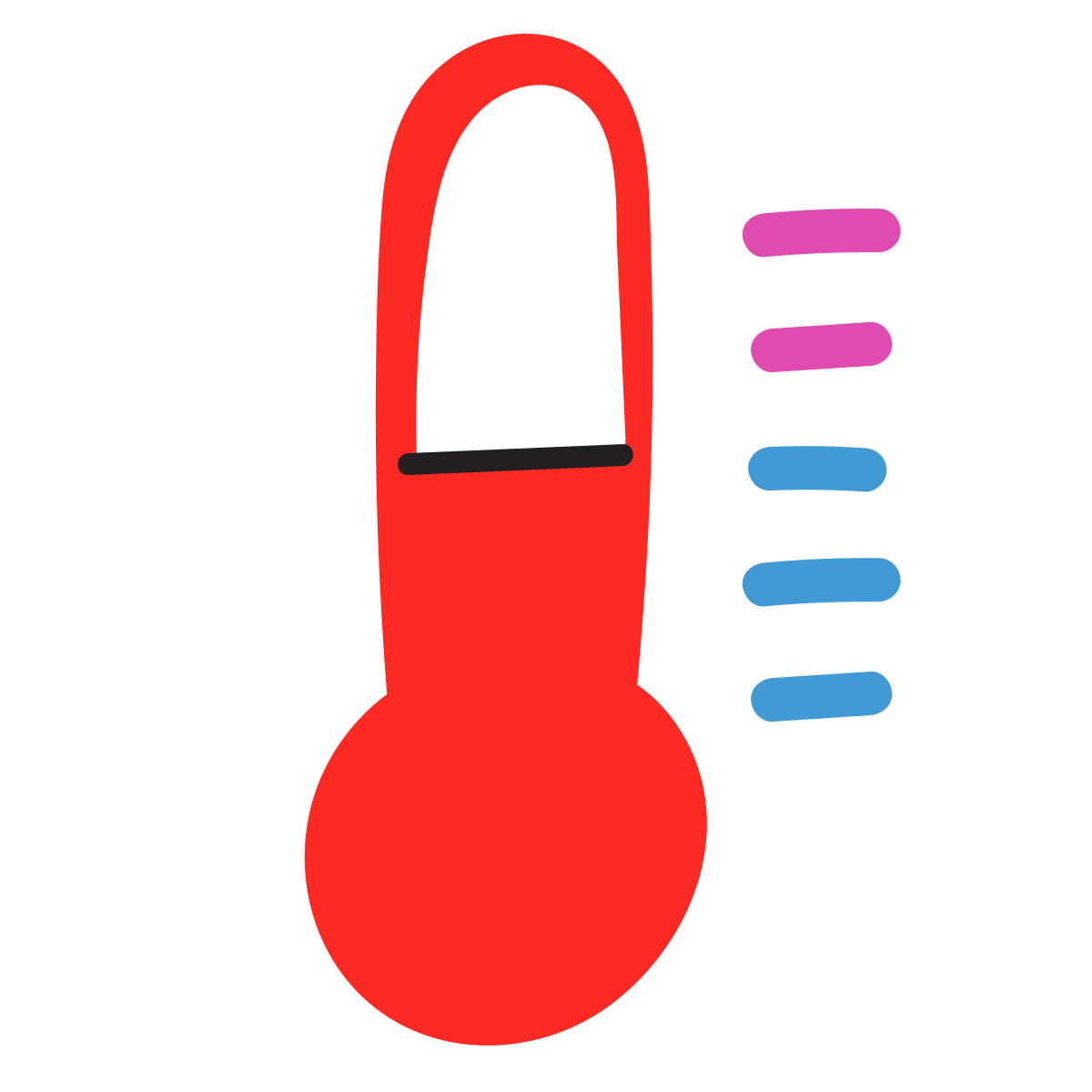 scribby style thermometer icon