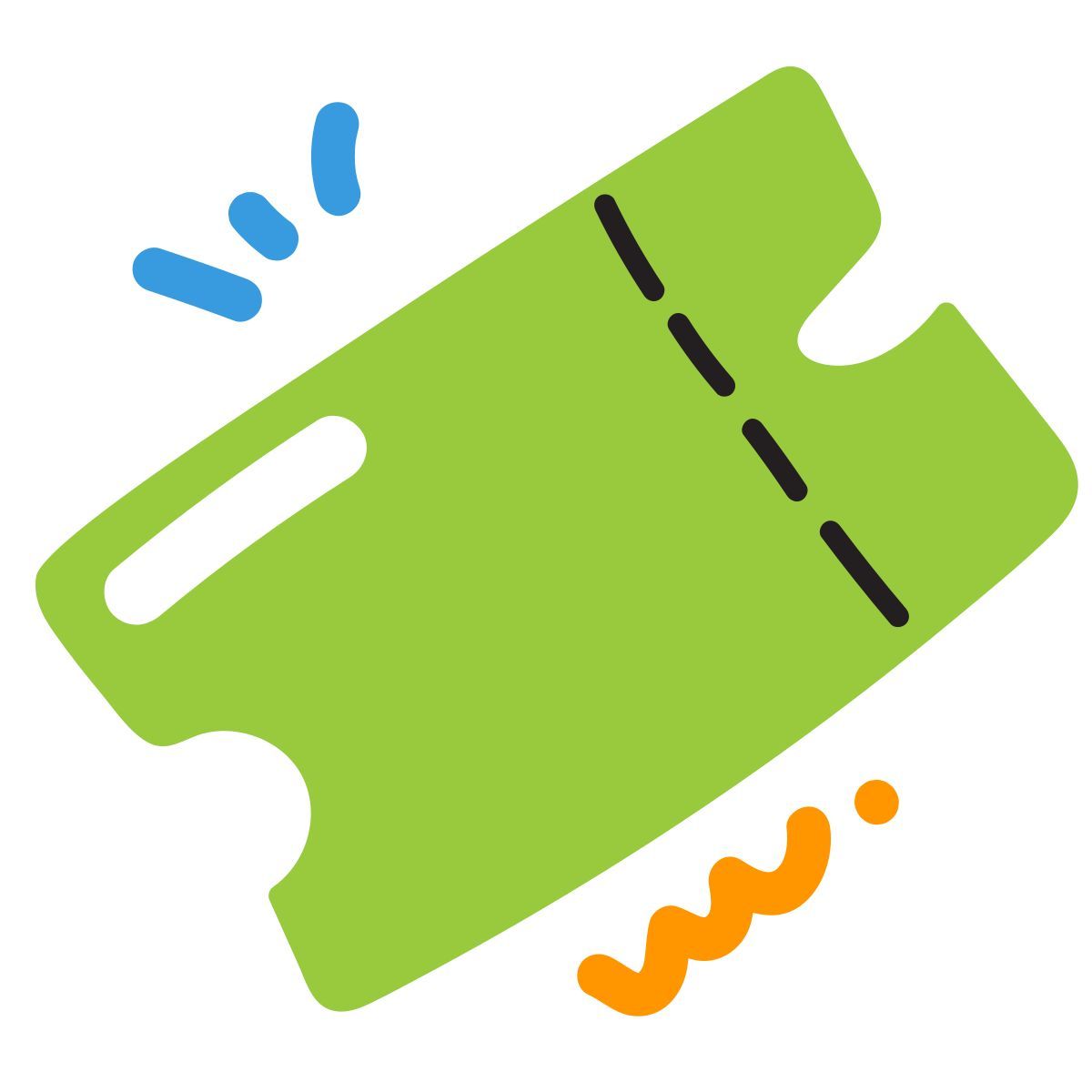 scribby style ticket icon