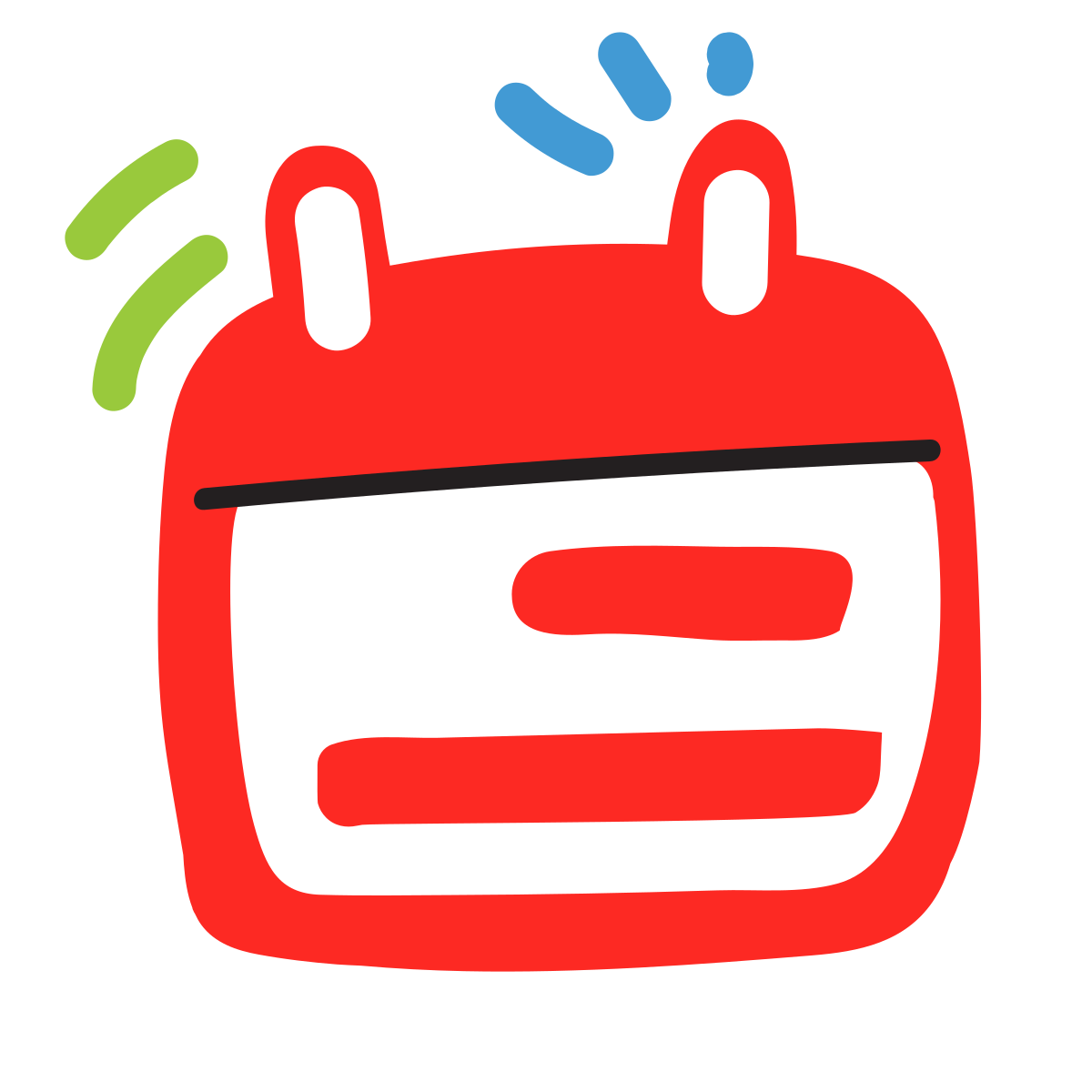 scribby style timeline week icon