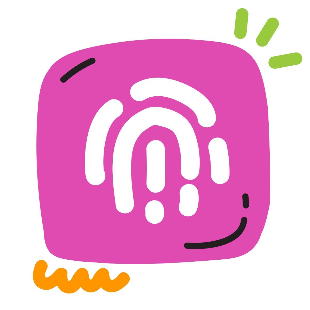 scribby style touch id icon