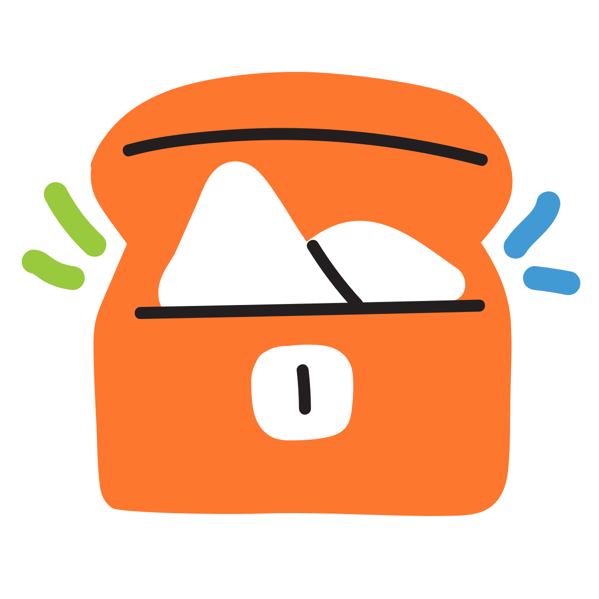 scribby style treasure chest icon