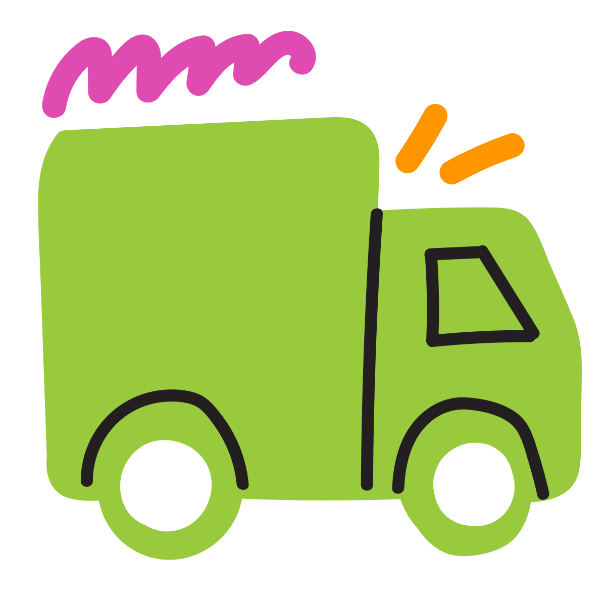 scribby style truck icon
