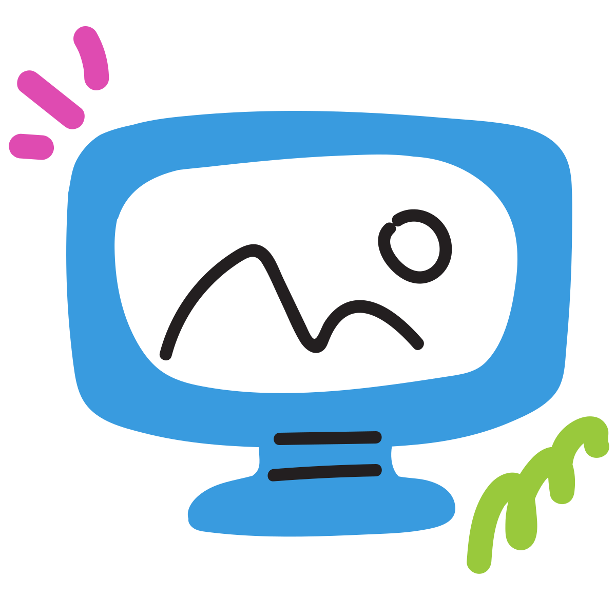 scribby style tv icon