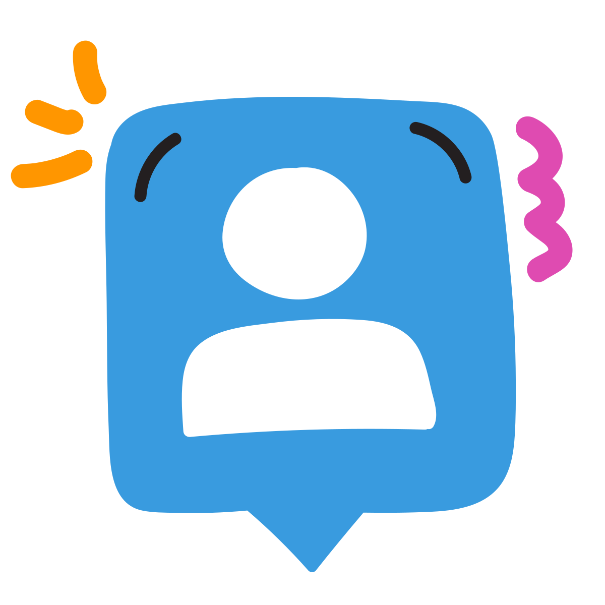 scribby style user location icon