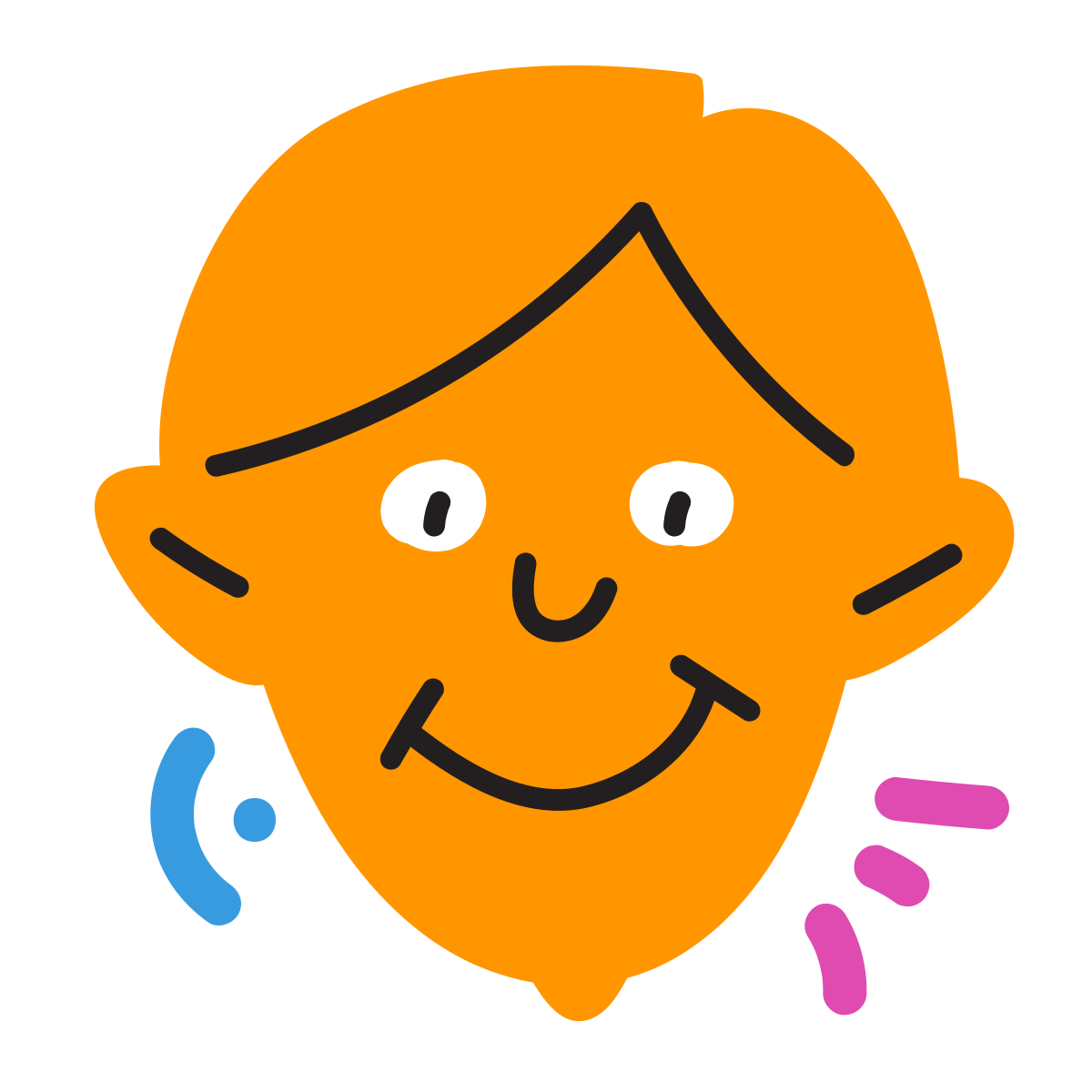 scribby style user male icon