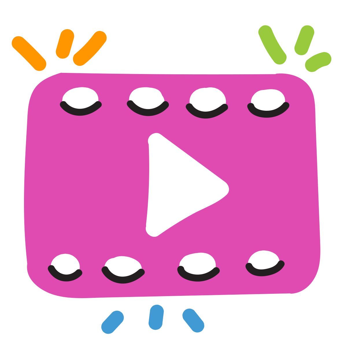 scribby style video icon