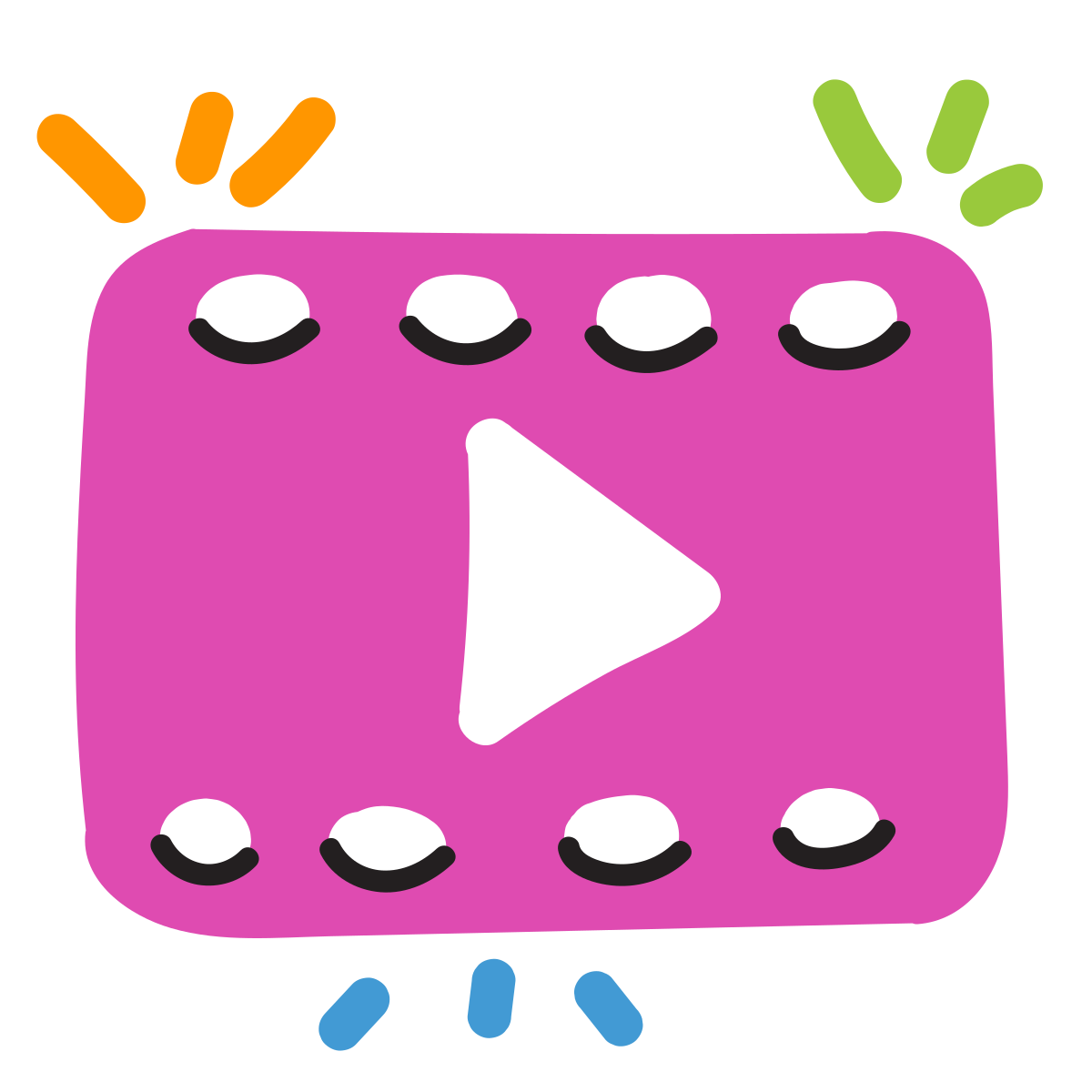 scribby style video icon