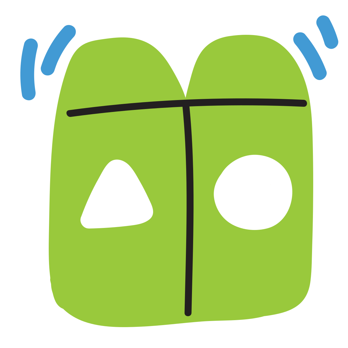 scribby style waste separation icon